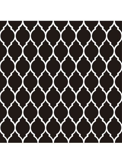 טפט מדבקה לארונות לרהיטים בעל טקסטורה גאומטרי-רקע-שחור-עיטורים-לבן