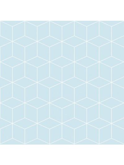 טפט מדבקה לארונות לרהיטים בעל טקסטורה גאומטרי-רקע-כחול-קוביות-לבן