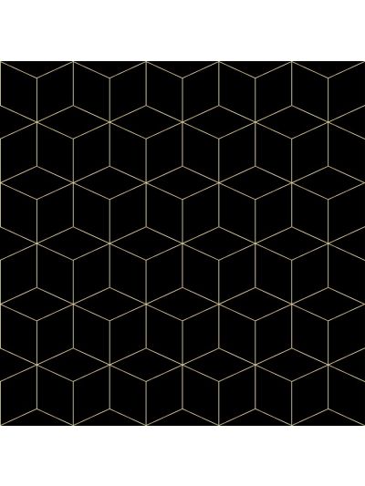 טפט מדבקה לארונות לרהיטים בעל טקסטורה גאומטרי-רקע-שחור-קוביות-זחב
